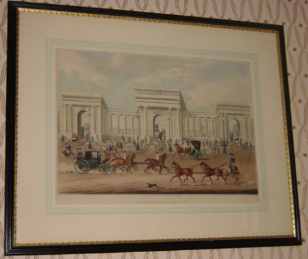 Hyde Park Corner, London with various Carriages in Foreground