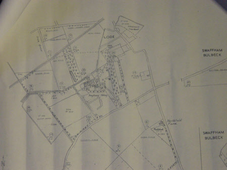 Map of Anglesey Abbey and Northfield Farm, with inserts for Swaffham ...