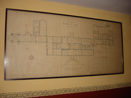Survey plan of the ground floor of Wimpole Hall, Cambridgeshire
