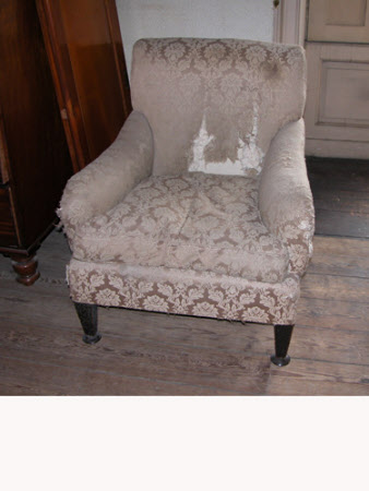 Upholstered armchair