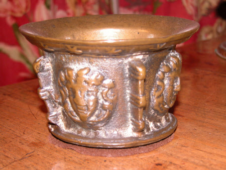 Mortar with Medusa masks