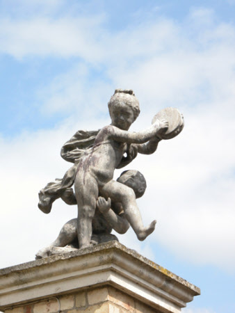 A maenad putta and infant satyr