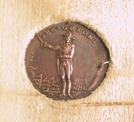 A Brighton token with the Storming of the Bastille