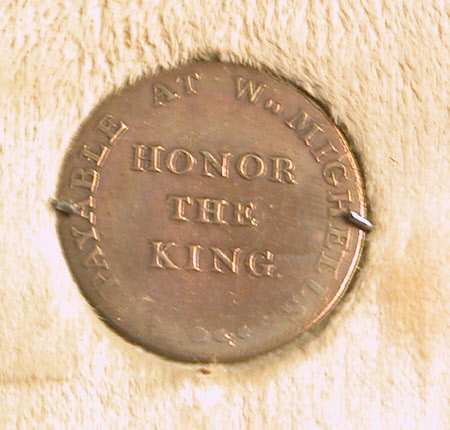 A halfpenny token for W. Mighell