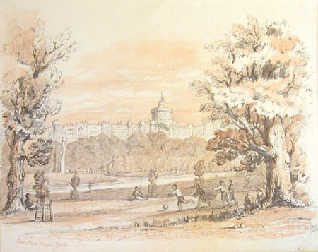 Windsor Castle from Eton Playing Fields