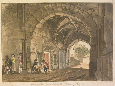 Gate under Queen Elizabeth's Picture Gallery, Windsor Castle, Berkshire
