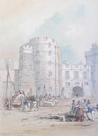 The Old Gateway and Devil's Tower, Windsor Castle: c.1838