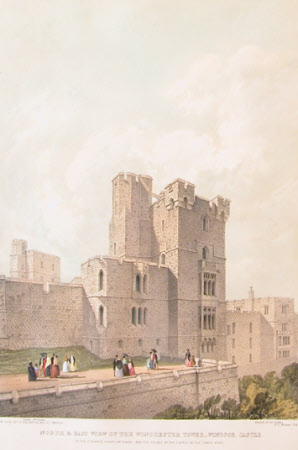 North East View of the Winchester Tower, Windsor Castle (after Michael Gandy)