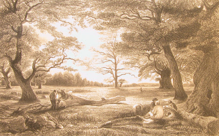 Wood Cutting in Windsor Forest (after John Linnell the elder)