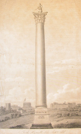 Pompey's Pillar, with a distant view of Windsor Castle (after Richard Dalton)