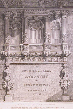 Chimneypiece in Queen Elizabeth's Gallery, Windsor Castle (after Frederick Mackenzie)
