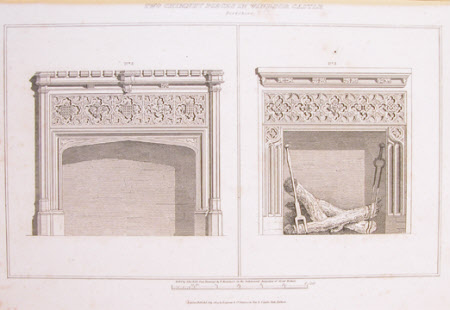 Two Chimneypieces in Windsor Castle, Berkshire (after Frederick Mackenzie)