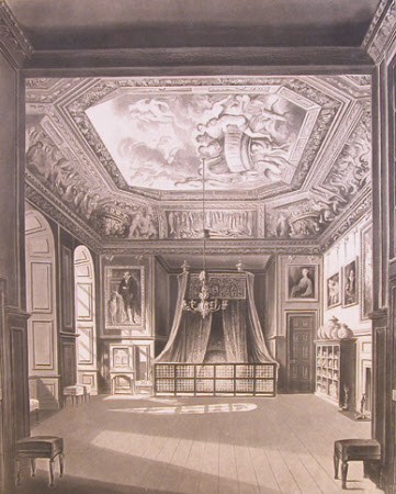 Queen Anne's Bed, Windsor Castle (after Charles Wild)