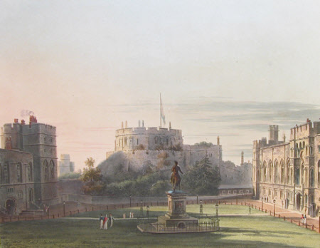 The Upper Ward, Windsor Castle (after Charles Wild)