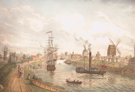 The Port of Wisbech, Cambridgeshire (after J. P. Hunter)