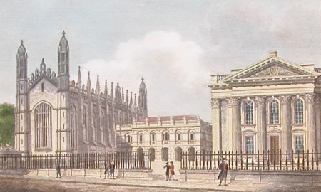 King's College Chapel, Public Library and Senate House, Cambridge (after Richard Bankes Harraden) 