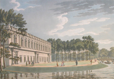 The East Front of the Library of Trinity College in the University of Cambridge