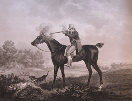 Horseman Shooting with Two Pointers (after Carle Vernet)