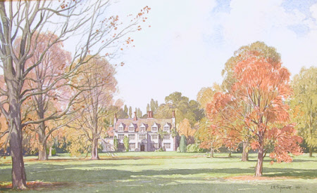 The South Front in Autumn, Anglesey Abbey, Cambridgeshire: 1961