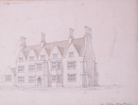 Proposed Elevations, South Front, Anglesey Abbey, Cambridgeshire:1849