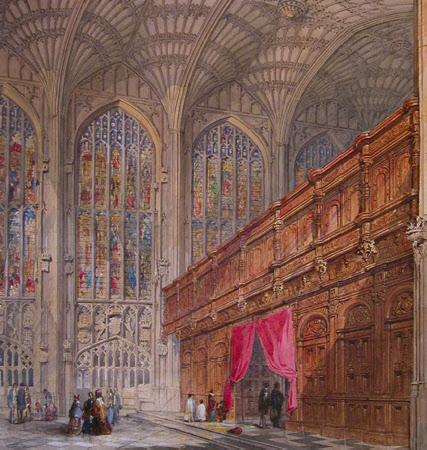 Interior of King's College Chapel, Cambridge