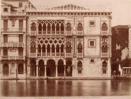 the façade of the ca d oro palace grand canal venice 94605