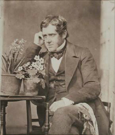 John Dillwyn Llewelyn (Swansea 1810 - London 1882) - Self portrait with flowers.