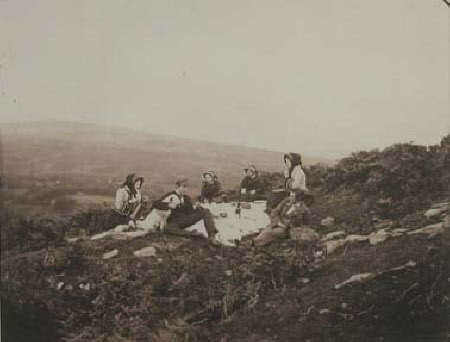 Picnic on Goppa (a birthday group shot taken for his wife Emma, 23 September 1855)