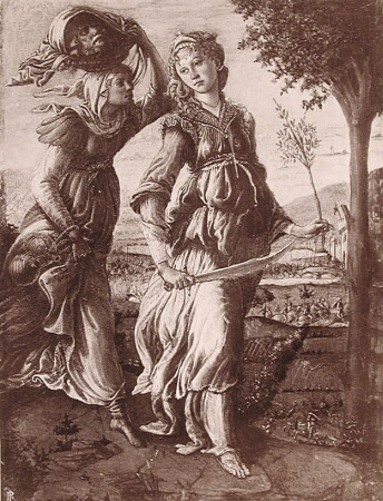 The Return of Judith with the Head of Holophernes by Sandro Botticelli, Uffizi Gallery, Florence