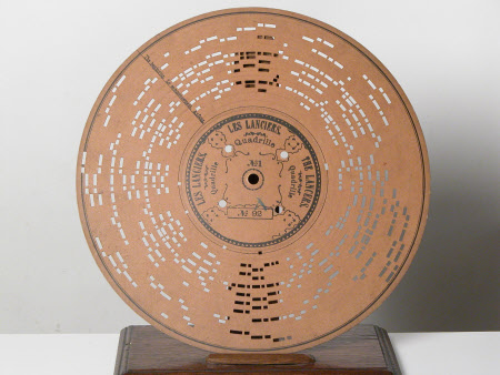 Musical card disc