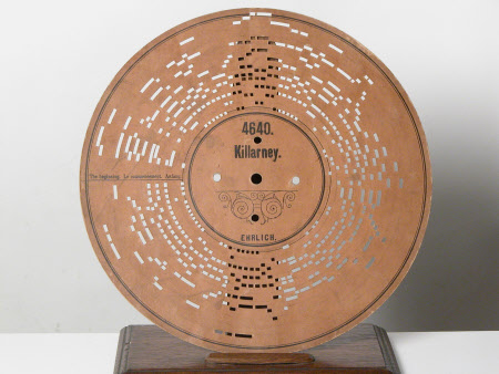 Musical card disc