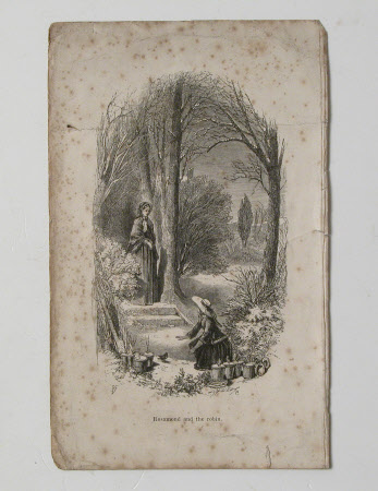 Rosamond and the robin from The Secret Garden by Frances Hodgson Burnett