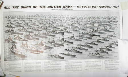 All the Ships of the British Navy - The Worlds Most Formidable Fleet c. 1938.