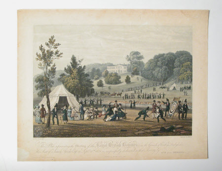 The Meeting of the Royal British Bowmen in the grounds of Erddig, Denbighshire (after John ...