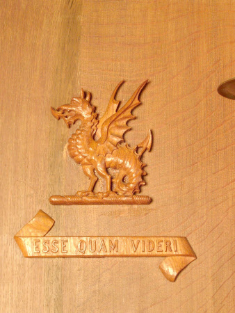 Armorial carving