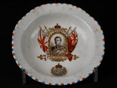 Dish to commemorate the coronation of King Edward VIII, later Duke of Windsor (1894-1972) 