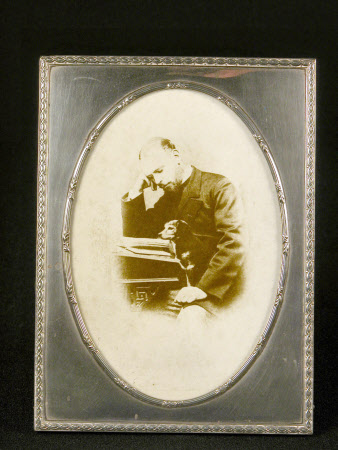 Sir Alexander Palmer Bruce Chichester, 2nd Bt Chichester of Arlington (1842-1881) with his dog ...