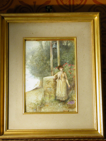 Girl with Violets