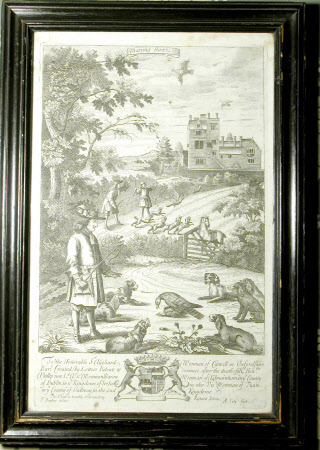 Maning Hawks, illustration to 'The Gentlemans Recreation' by Richard Blome (1635-1705) 