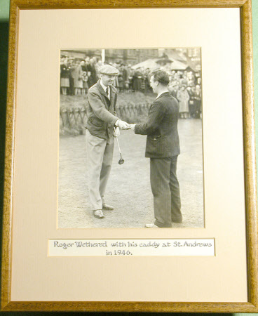 Roger Henry Wethered (1899-1983) with his caddy