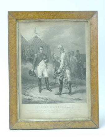 Bivouac d'Austerlitz: Emperor Napoleon I, Emperor of France (1769–1821) and Emperor Francis II, ...