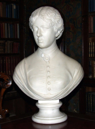 Portrait bust of Mrs Mary Geraldine Trafford (Mary Bedingfeld, 1840-1869)