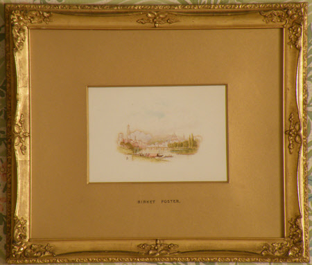 Italian View with River and Bridge