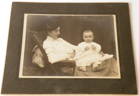 Dorothy Beale, Mrs Harold Brown (1879-1969)  and her eldest son Peter Brown (b.1902) 