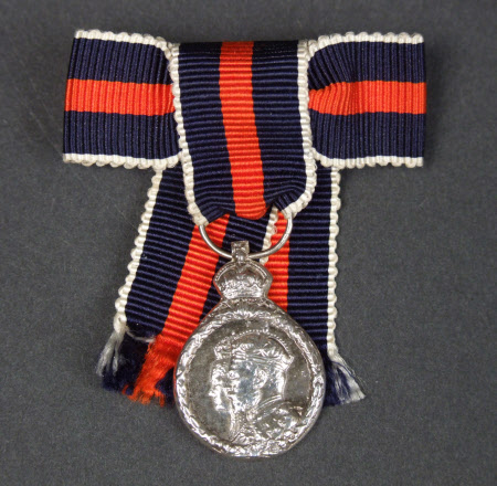 Margaret Greville's miniature medal for the Coronation of Edward VII, 1902