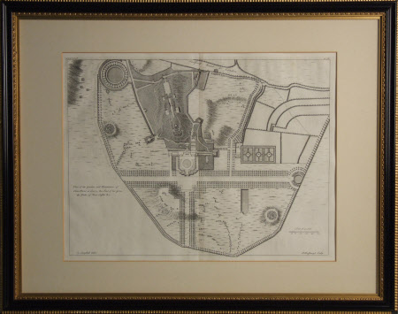 Map/Plan of the garden and plantation of Clare Mont, Surrey