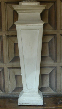 Pillar inset with stone plaque for bust of the Emperor Claudius, Emperor of Rome (10 – 54 AD)