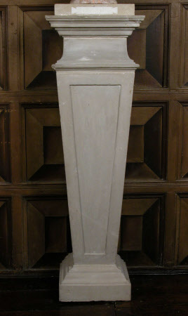 Pillar inset with stone plaque for bust of the Emperor Tiberius, Emperor of Rome (16–37 AD) 