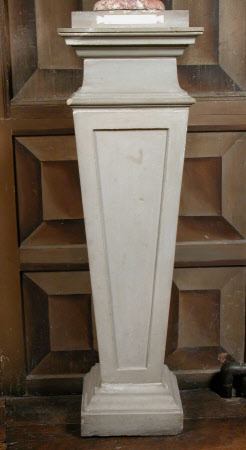 Pillar inset with stone plaque for bust of the Emperor Otho, Emperor of Rome (32 – 69 AD)
