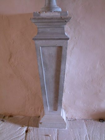 Pillar inset with stone plaque for bust of the Emperor Titus, Emperor of Rome (39-81 AD)